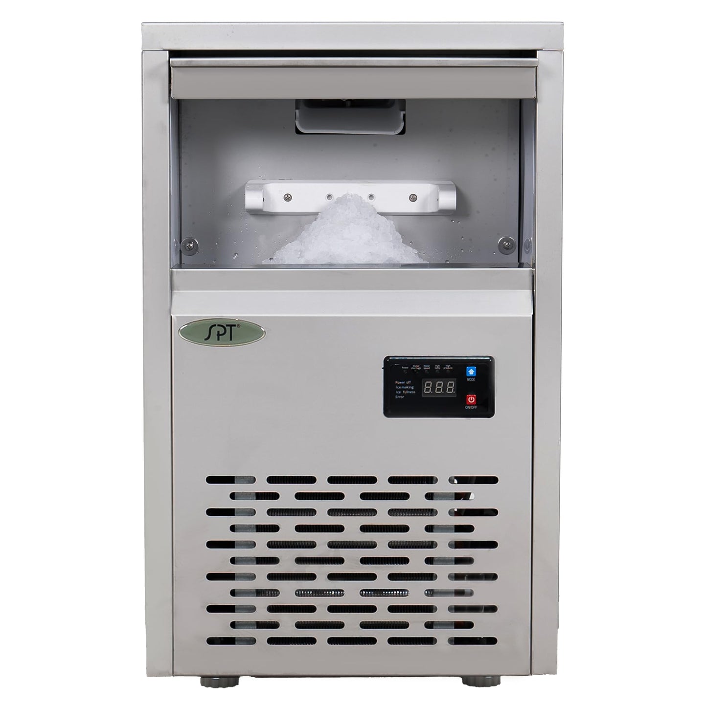 SPT SZB-22 44-lb Automatic Flake Ice Maker in Stainless Steel with Inline Water Filter