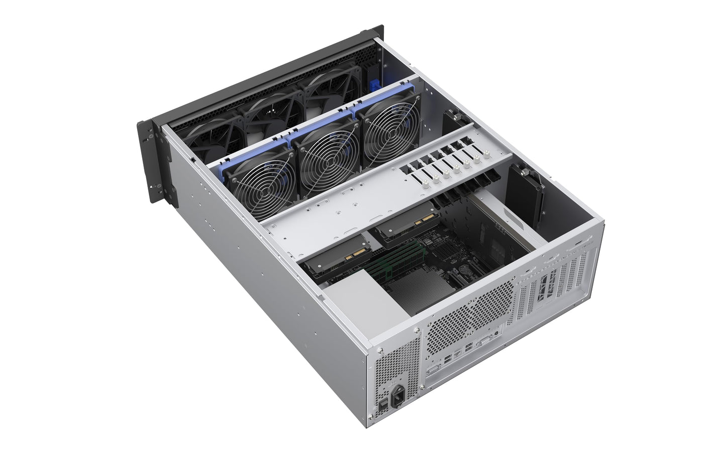 Rosewill 4U Rackmount Server Chassis | Supports up to 2 x 3.5 HDD & 4 x 2.5 SSD | E-ATX & SSI-EEB Compatible | 360mm AIO Support | 3 x 120mm PWM Fans | USB 3.2 Type-C | RSV-L4620