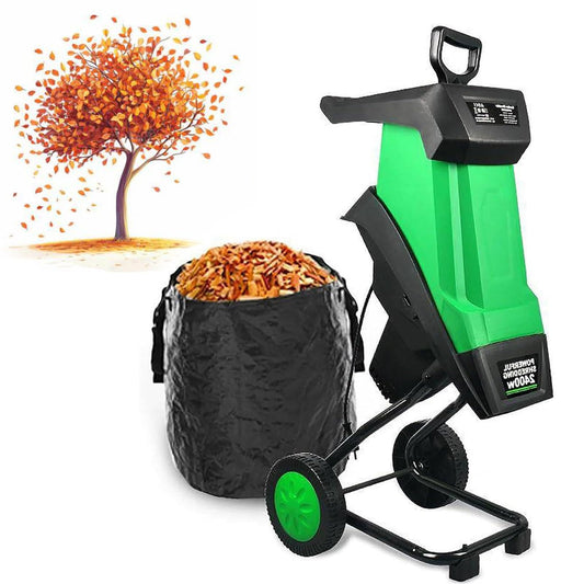 TYBJLXF Electric Garden Leaf Mulcher and Wood Chipper with 50L Collection Bag,Overload Protection,Super Powerful for Efficient Garden Waste Management