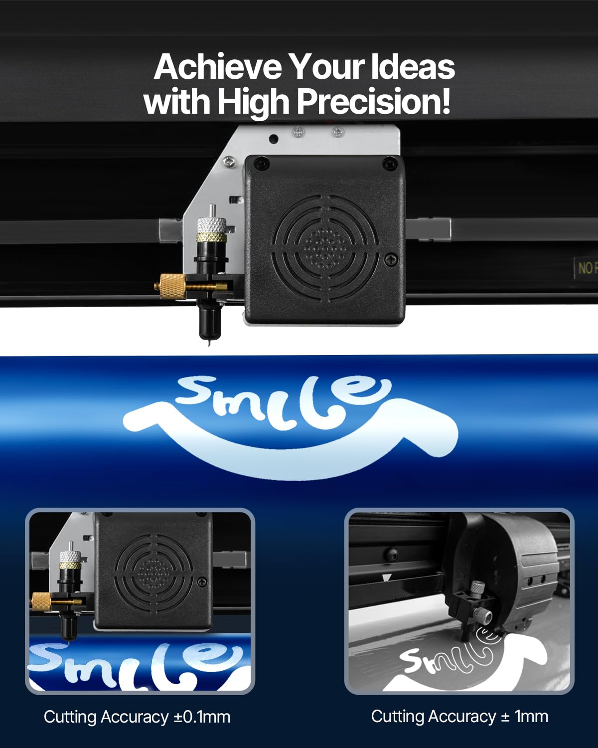 VEVOR Vinyl Cutter 53 Inch Vinyl Cutter Machine Semi-Automatic DIY Vinyl Printer Cutter Machine Manual Positioning Sign Cutting with Floor Stand Signmaster Software