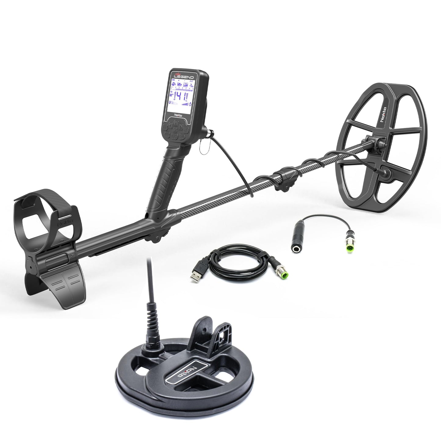 Nokta The Legend Metal Detector, Waterproof Detector for Adults with 12" Coil (The Legend + LG15 Search Coil)