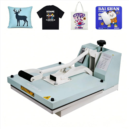 BetterSub 15x15 Heat Press Machine for T-Shirts, Industrial Sublimation & Heat Transfer – Digital LCD Control, Teflon Coated Surface, Clamshell Design, Safe Durable (Teal)