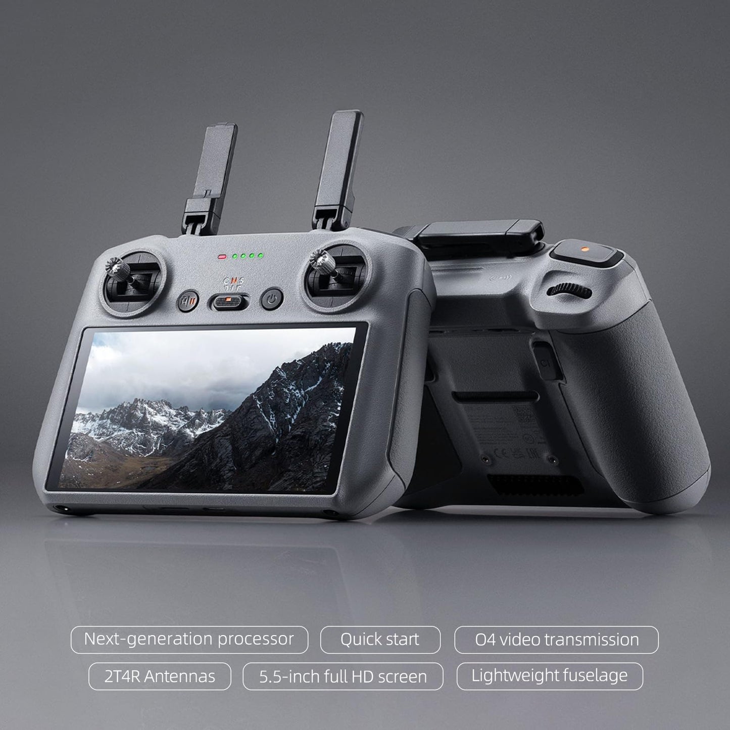 Original RC 2-Remote Control High Performance for DJI Mini 5 Pro/Mavic 4 pro/Air 3/Air 3S/Mini 4 Pro/Neo/Flip,FHD Screen Lightweight Body,20km Transmission Range for Outdoor Aerial Photography