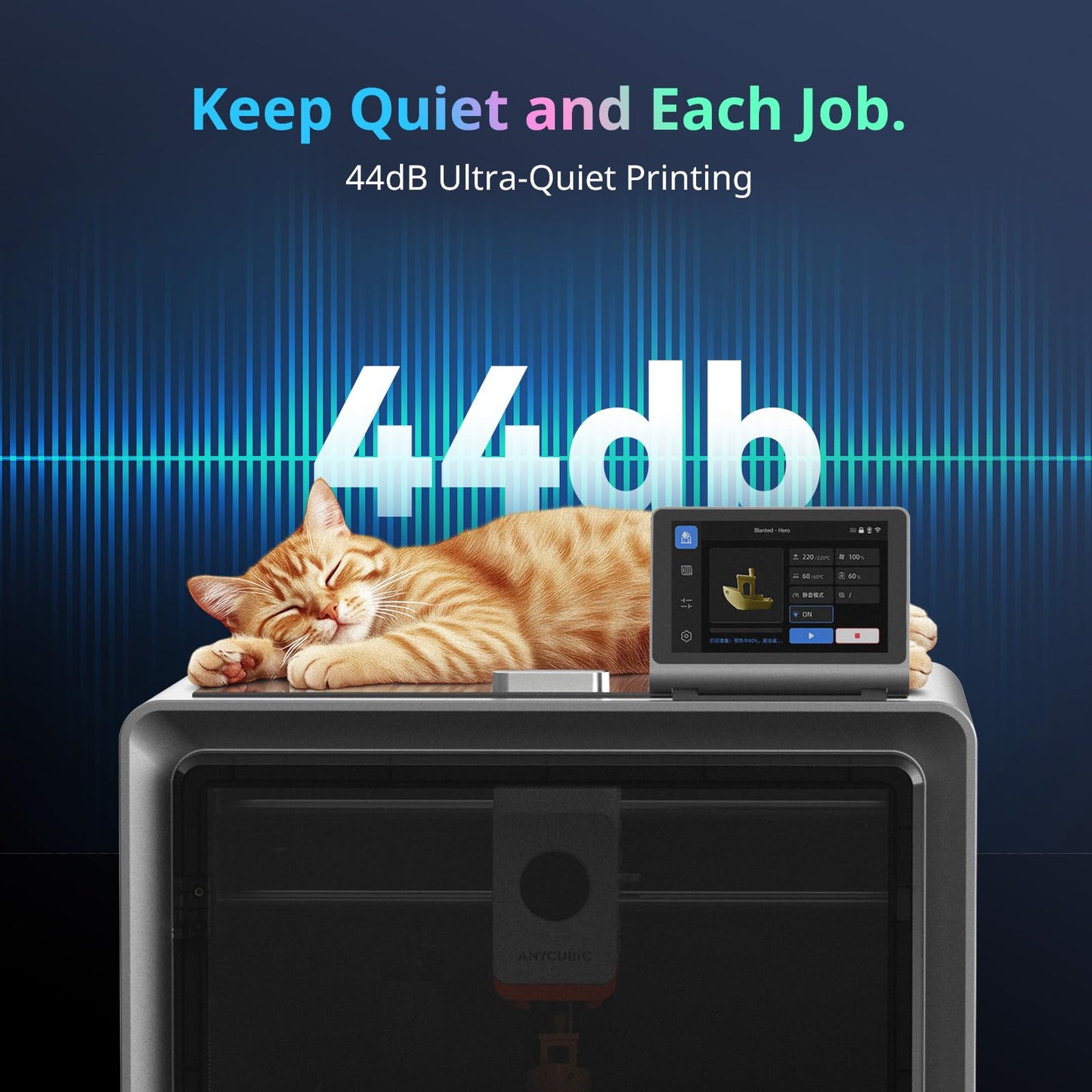 Anycubic Kobra S1 ACE 2 Pro Combo Multicolor 3D Printer, FDM 3D Printer Enclosed with ACE 2 Pro Filament Dryer Box, 4 Colors Auto-Feed, High Speed 3D Printers for Kids Beginners Family Professional