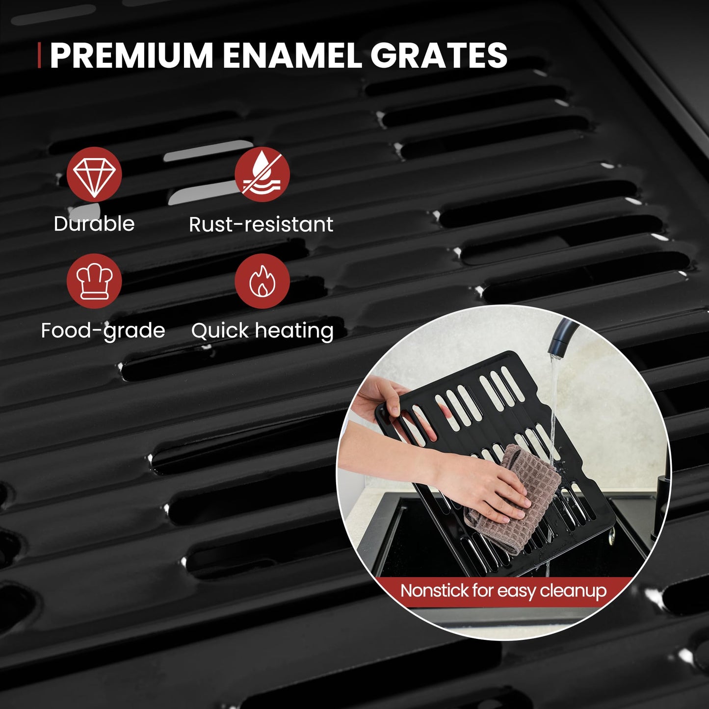 Royal Gourmet GL3001 3-Burner Gas Grill with Pegboard, 420 Sq. In. Cooking Area, 19,500 BTU, Foldable Side Shelves with Hooks, Two Large Wheels, Ideal for Backyard and Patio, Black & Cool Gray