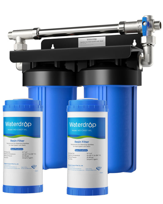 Waterdrop Spotless Car Wash System with Resin, Deionized Water System, Spot Free, Works for All Vehicles, RV, Motorcycles, Windows, Boats, Planes and More, No Towel Drying