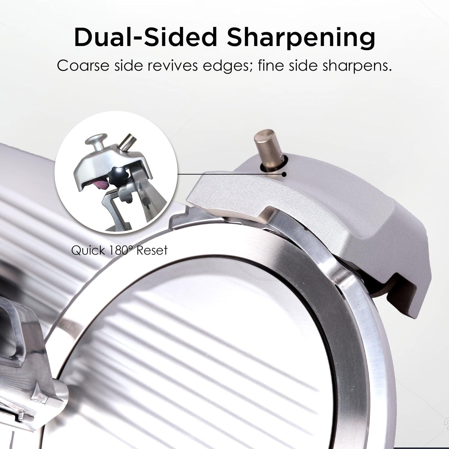 Paladin Equipment 12" Commercial Manual Meat Slicer, 2/5 HP Gravity Feed Electric Meat Slicer, deli meat cutter, Lunch Food Slicer, ham cutter with Adjustable Slicing for Semi-frozen Meat, Cheese