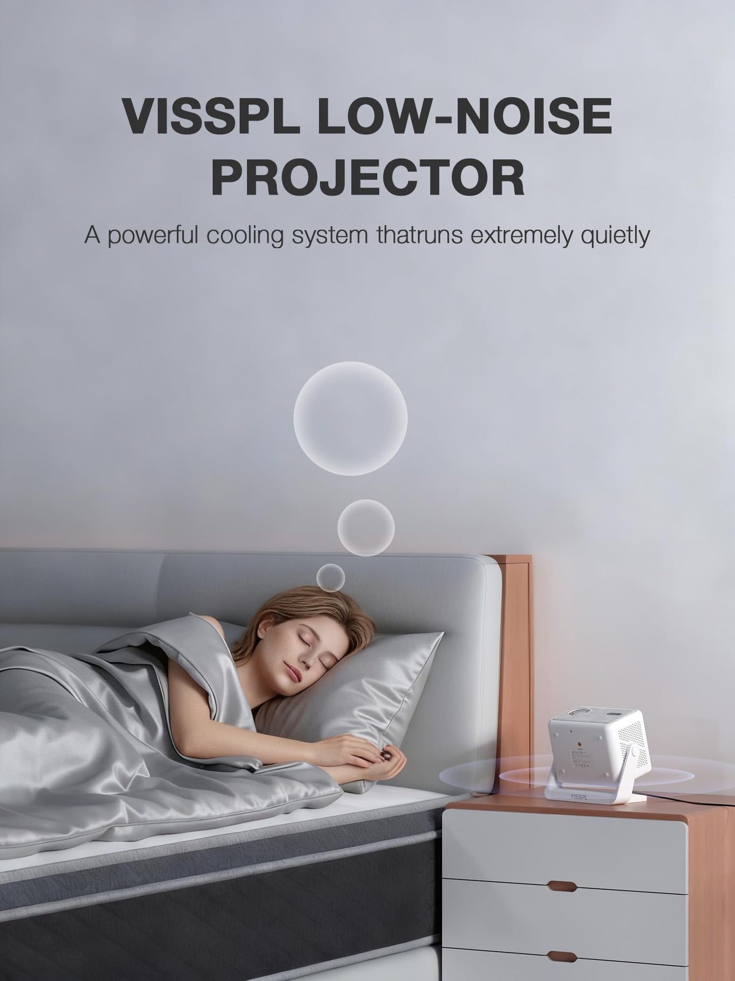 [Now with Netflix & 3200ANSI] 4K Smart Projector with WiFi and Bluetooth,Auto Focus & Keystone Portable Mini Projector with Stand,Outdoor Home Theater Small Proyector for bedroom Snow White