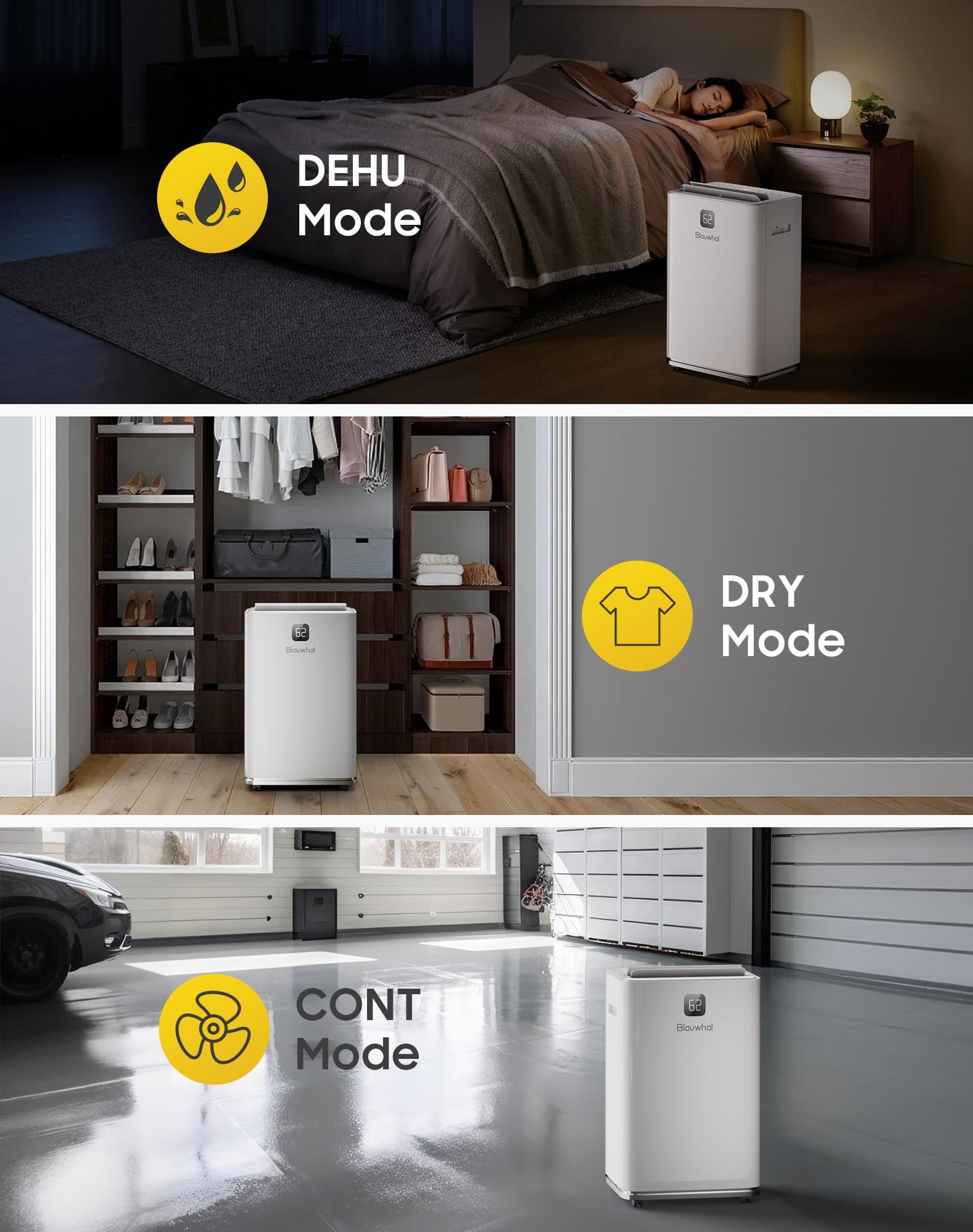 150 Pints Dehumidifier with Pump, 8000 Sq.Ft Dehumidifier for Basement with Drain Hose & 2.11 Gal Water Tank, Large Dehumidifiers for Large Room Warehouses Commercial and Home (150 pint)