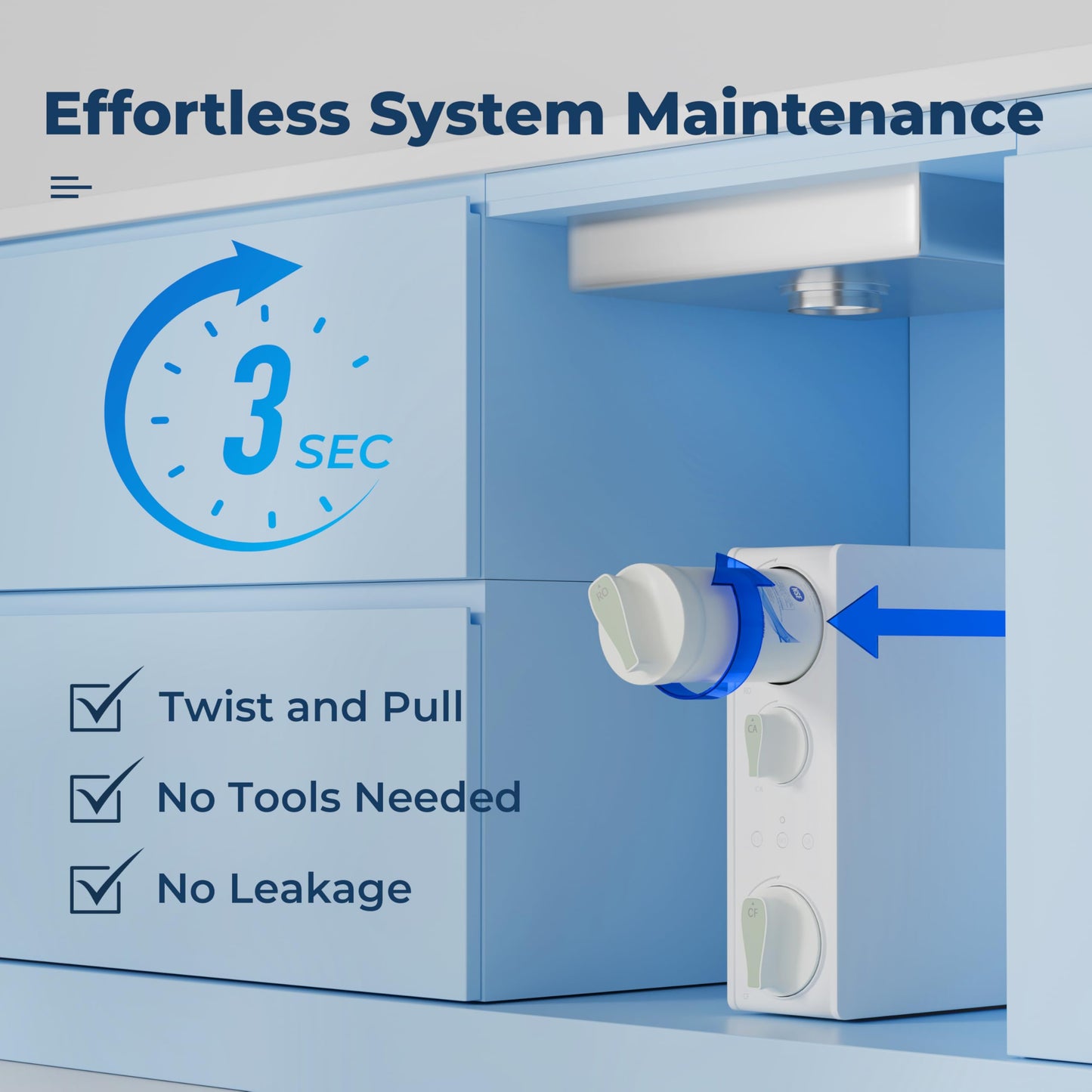 iSpring RO500AK-ORB Reverse Osmosis Water Filter, NSF 58 Certified, 500 GPD Tankless Under Sink RO System, Natural pH Alkaline Remineralization, 2:1 Pure to Drain Ratio, Oil Rubbed Black Faucet