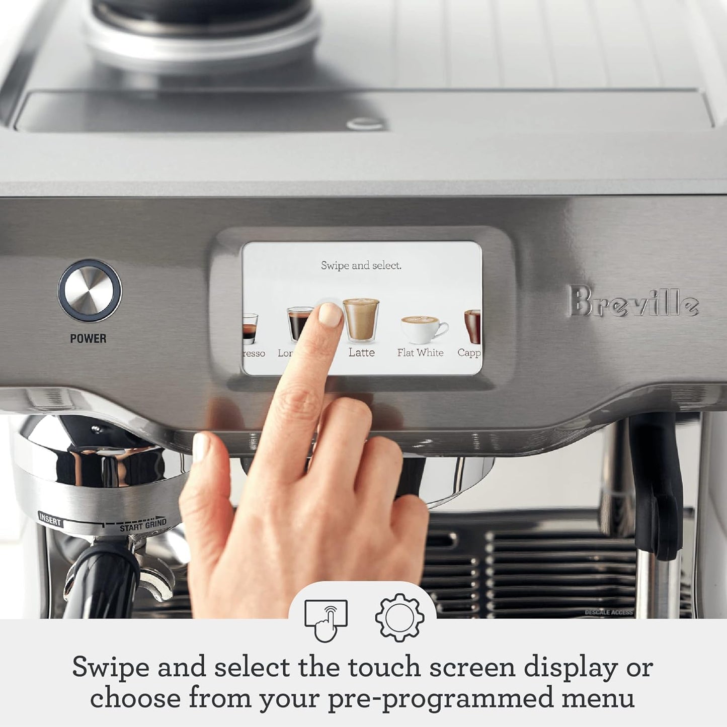 Breville Oracle Touch Espresso Machine BES990DBL, Damson Blue
