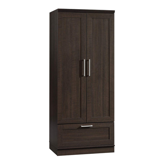 Sauder HomePlus Wardrobe/Pantry cabinets, L: 28.98" x W: 20.95" x H: 71.18", Dakota Oak finish
