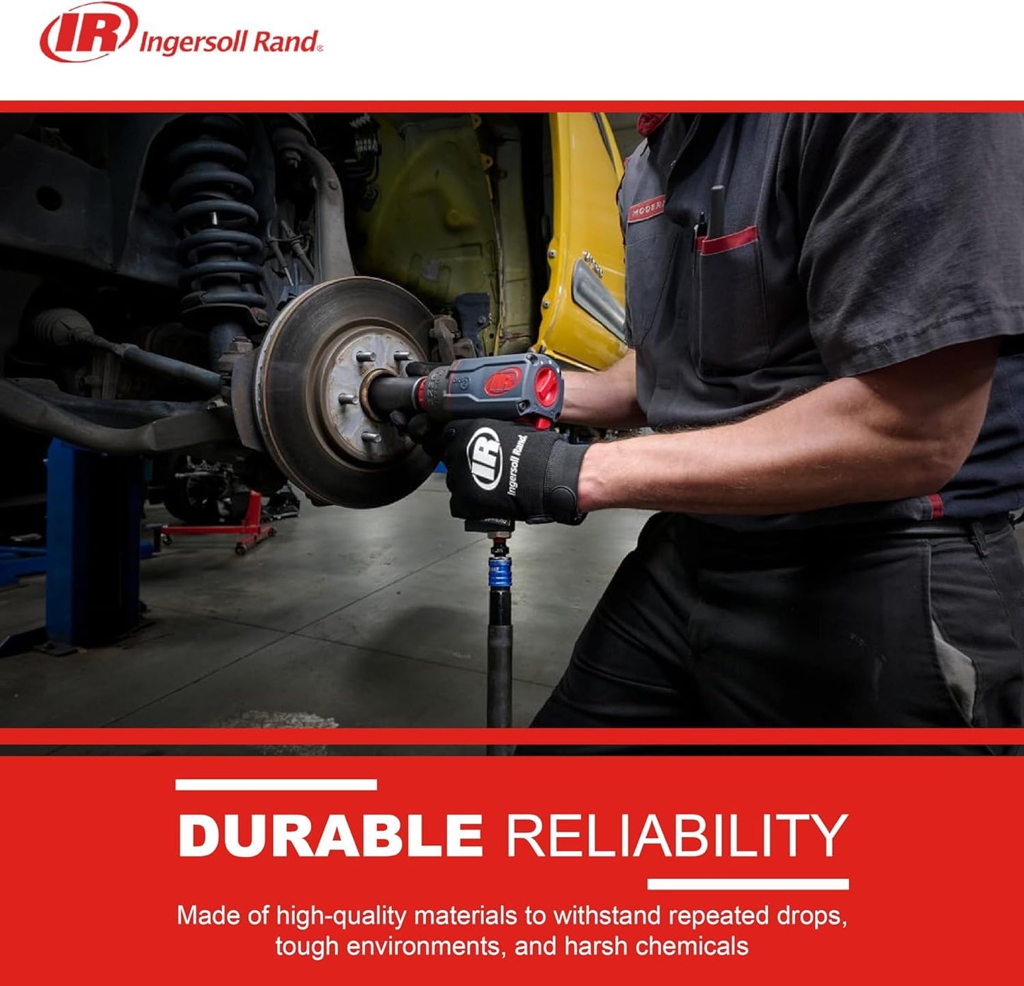 Ingersoll Rand 2236QTiMAX DXS2 1/2" Drive Air Impact Wrench with Up to 1,500 Ft-Lbs Torque Output, Gray