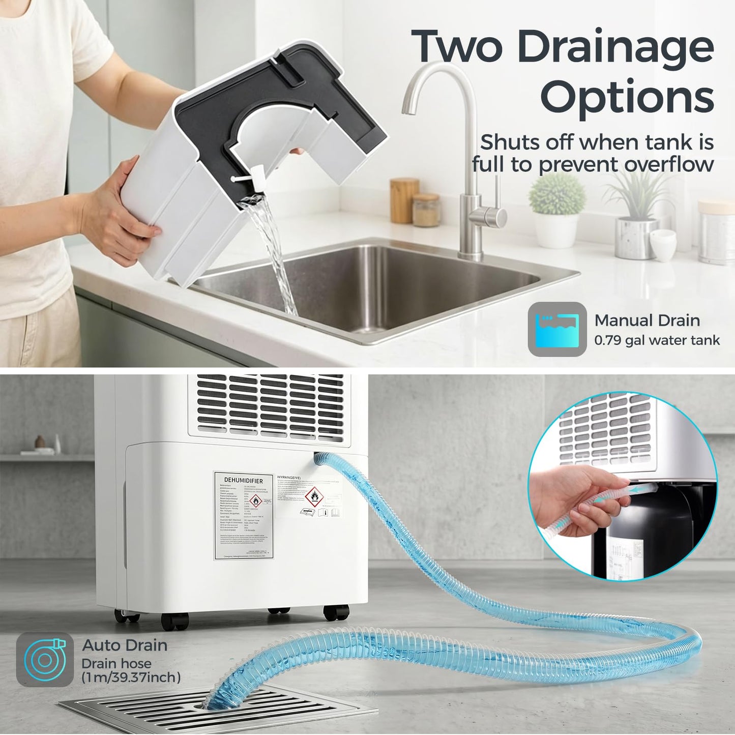 AIRCYAN 4500 Sq.Ft Most Efficient Energy Star 2025 Dehumidifier for Basement, Max 65 Pint Smart Dehumidifier with WiFi Intelligent Humidity Control,Air Purifier HEPA Filter for Home,Garage,RV