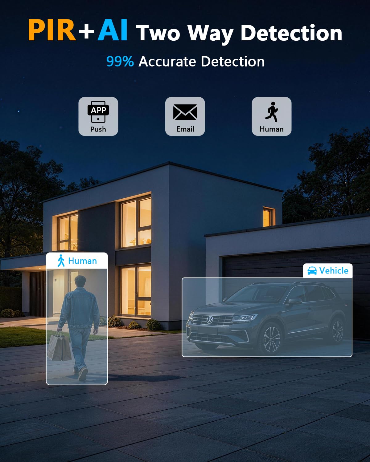 OOSSXX (2026 New) Solar Wireless Security Camera System, 4MP 4-Cam Kit with 4CH NVR, 2.4/5.8GHz Dual WiFi, 55% Longer Range Dual Antennas, 130° Wide Angle, No Fee App, IP65