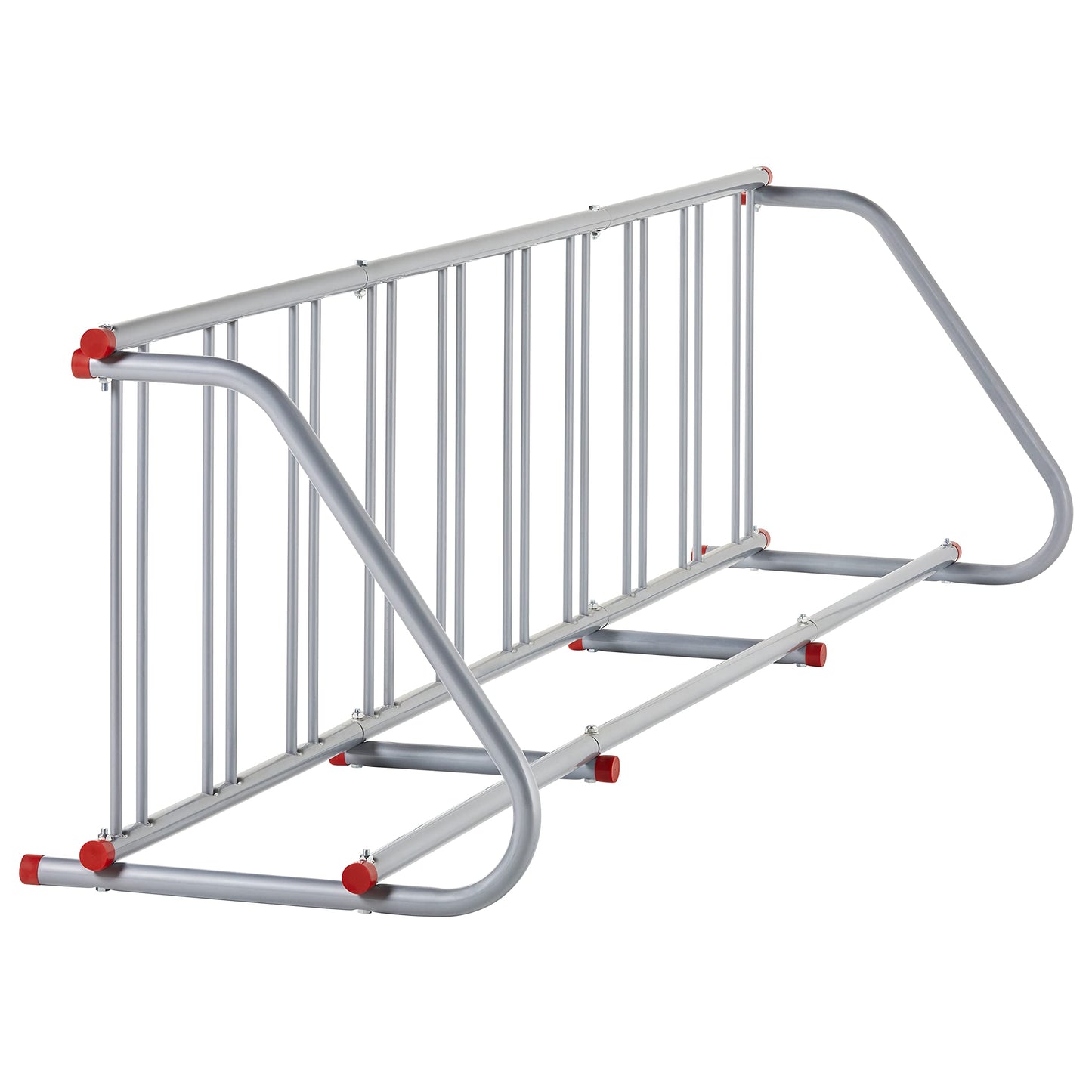 Retrospec Commercial Grid Bike Rack - Single & Double Sided - Bicycle Storage Stand for Garages, Stores, Schools & Universities Power Coated Steel - Silver 10 Bike/Single Sided