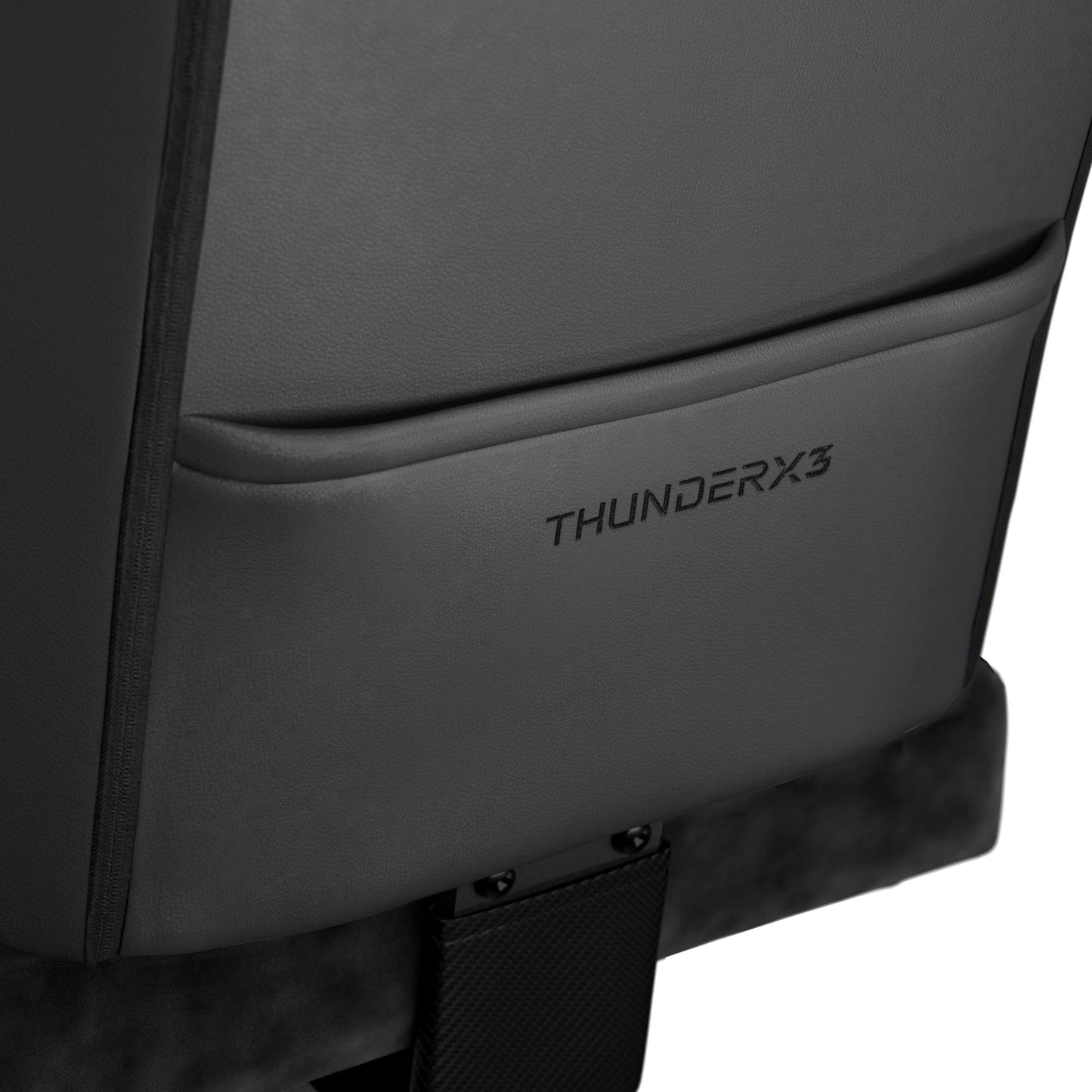 ThunderX3 Solo 360 Gaming Chair, for Adults Ergonomic Office Chair, High Back Desk Chair, Synchronous Tilt, 360-degree Adjustable Armrest, Adjustable Car Headrest, Leather, Modern Black