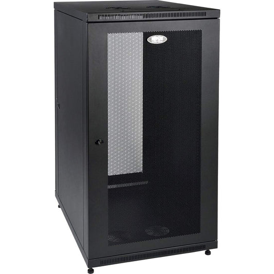 Tripp Lite 24U Rack Enclosure Server Cabinet, Mid Depth 32.5" Deep, Standard Width for 19-inch Network Equipment, 5-Year Warranty (SR24UB)