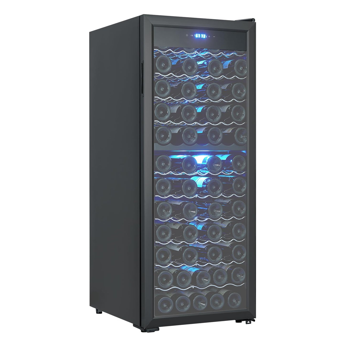 Acekool 80 Bottle Wine Cooler Refrigerator, Dual Zone Wine Fridge Freestanding with Stainless Steel and Professional Compressor, Fast Cooling Low Noise, for Red White Wine, Champagne, Beer