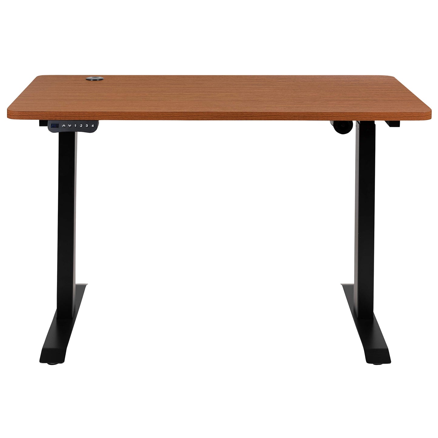 Flash Furniture Tanner Electric Height Adjustable Standing Desk - Table Top 48" Wide - 24" Deep (Mahogany)