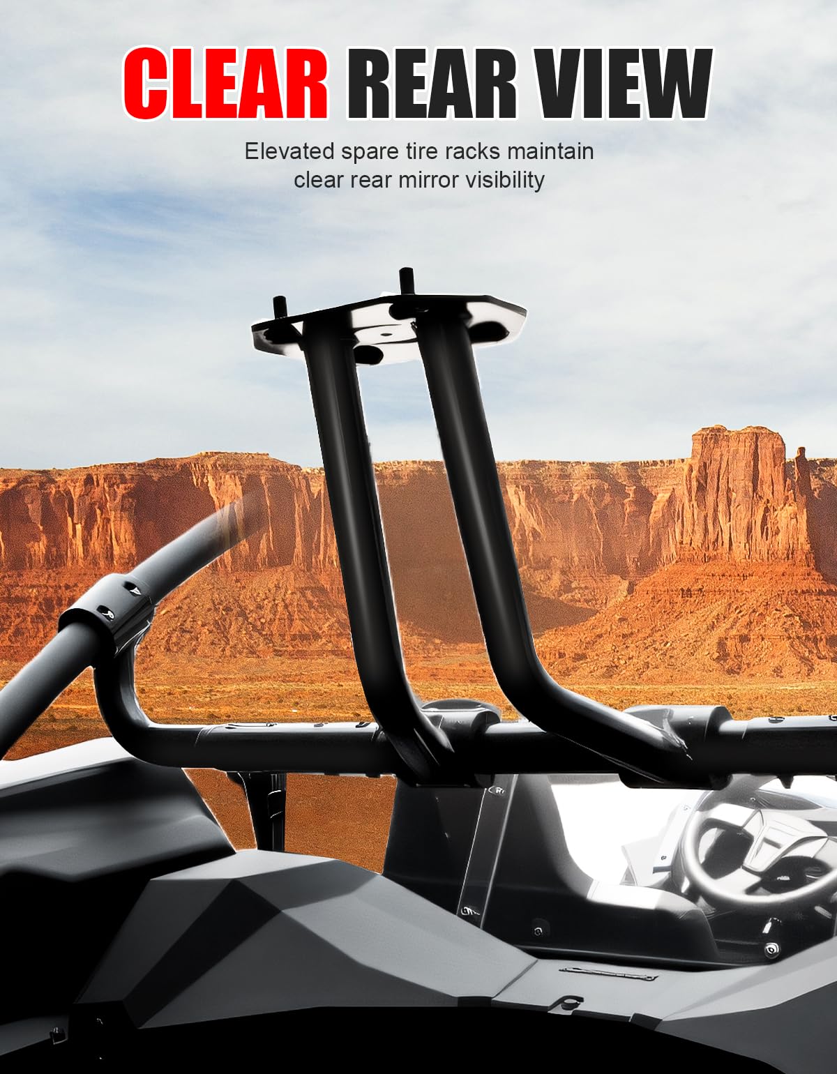 XATVXUTV Spare Tire Carrier for Kawasaki Teryx KRX 1000