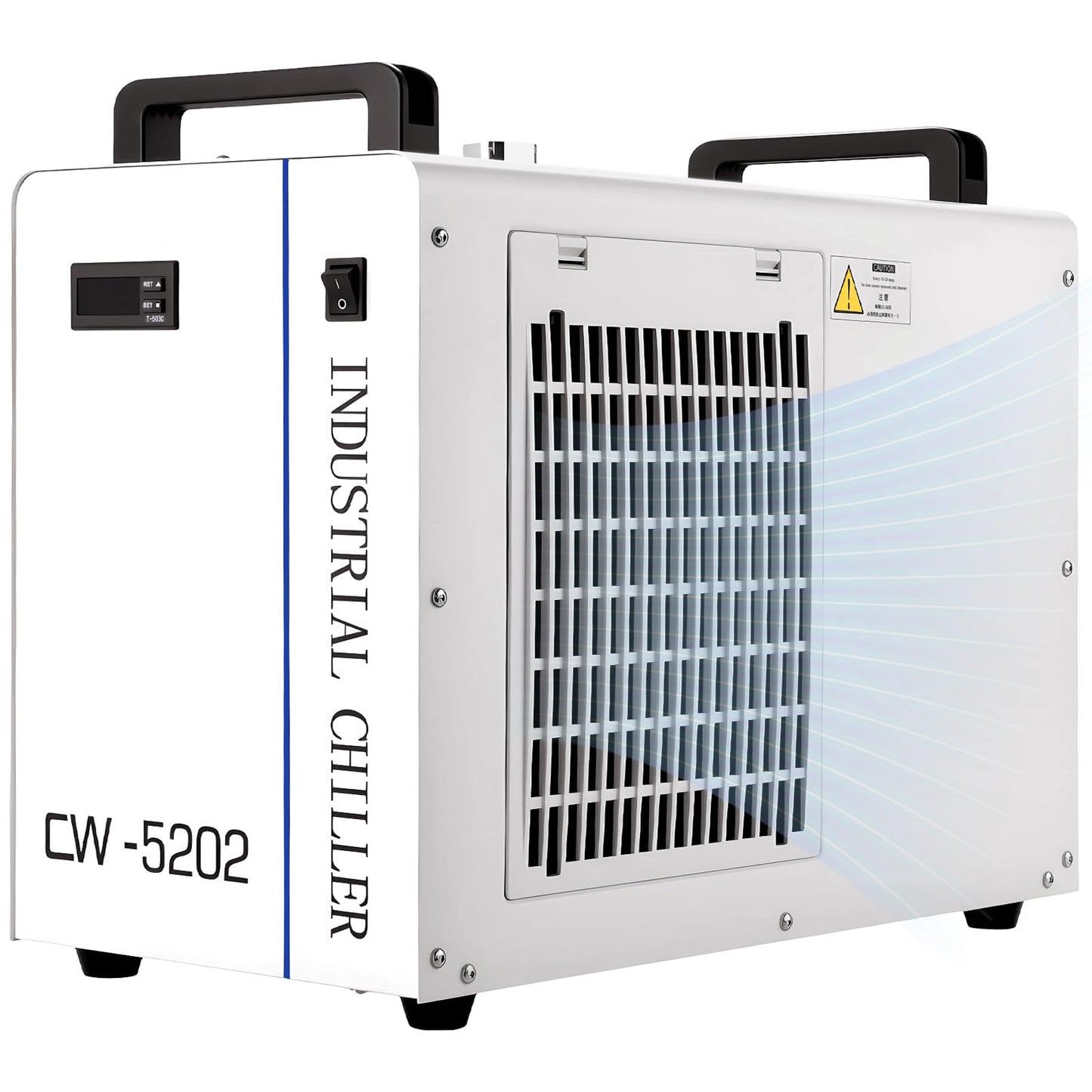 Cloudray Water Chiller CW-5202 6L for CO2 Laser Engraver & Cutting, Compatible with 2 Laser Tubes, Laser Chiller, Industrial Water Cooler，60W 70W 80W 90W 100W 120W 150W CO2 Laser Engraving Machines