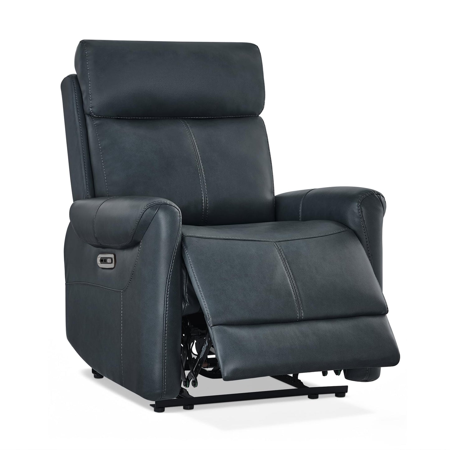 KISLOT Leather Recliner Chair for Adults Wall Hugger RV Recliner with USB Charging Ports Electric Power Reclining Sofa for Living Room Home Theater Seating Bedroom