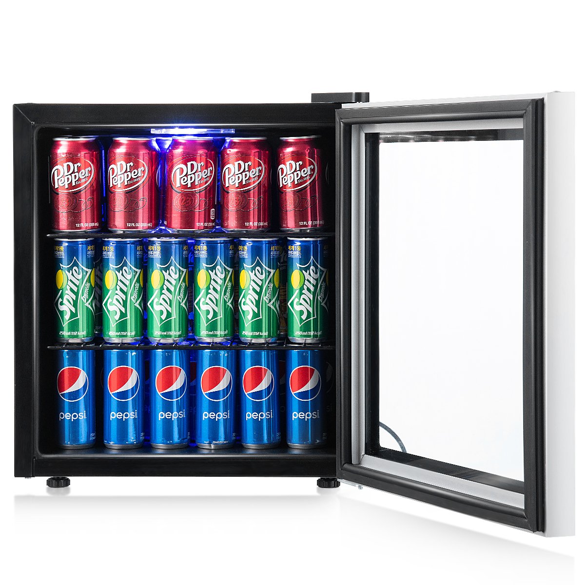 countertop freestanding beverage drink chiller refrigerator mini fridge beer wine cooler, 18.5’’ x 17.5’’ x 19.5’’ (L x W x D), Black