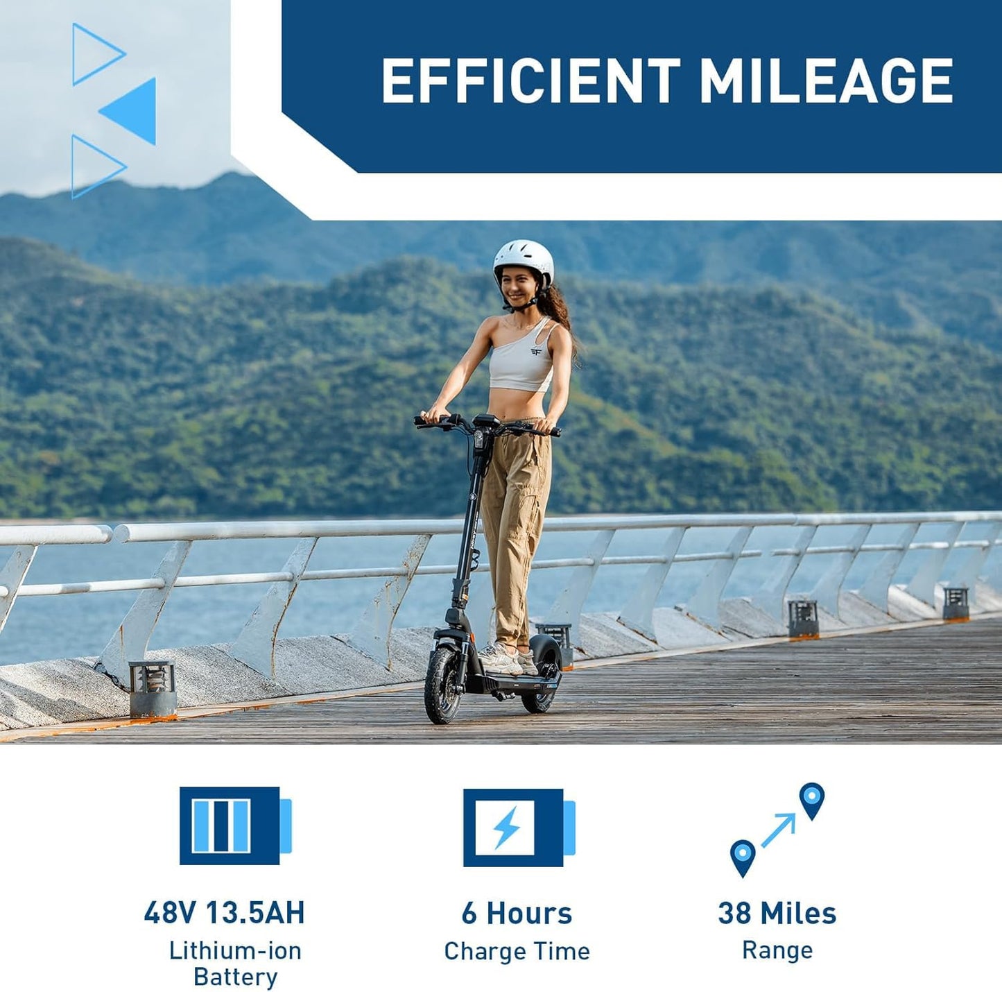 Hiboy Electric Scooter, 700W Peak Motor, 12" Pneumatic Tires, 23 Mph & 38 Miles Range, Hydraulic Suspension, Folding Commuter Electric Scooter for Adults
