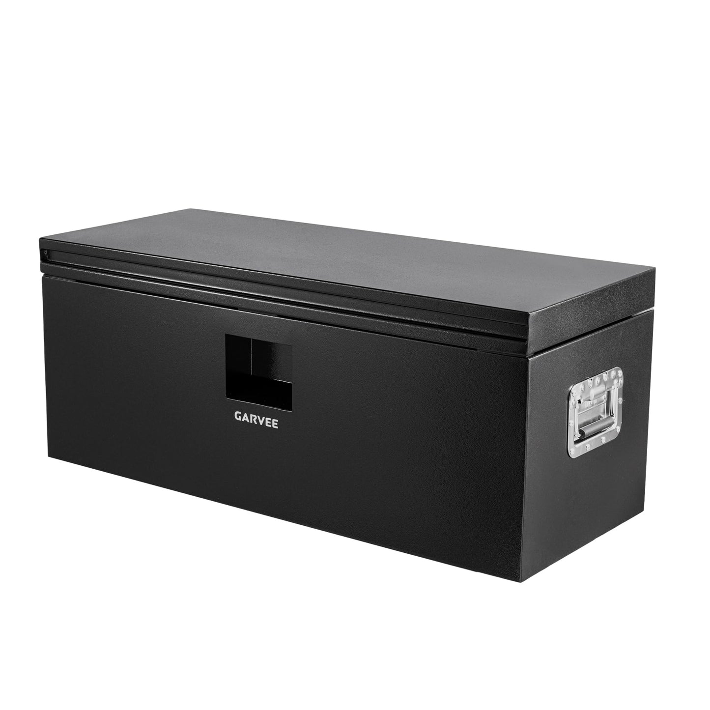 Garvee Black Steel Truck Bed Tool Box, Trailer Tongue Box, Truck Storage Organizer Tool Chest For Truck Bed, RV, Trailer (48 in x 15 in x 15 in)