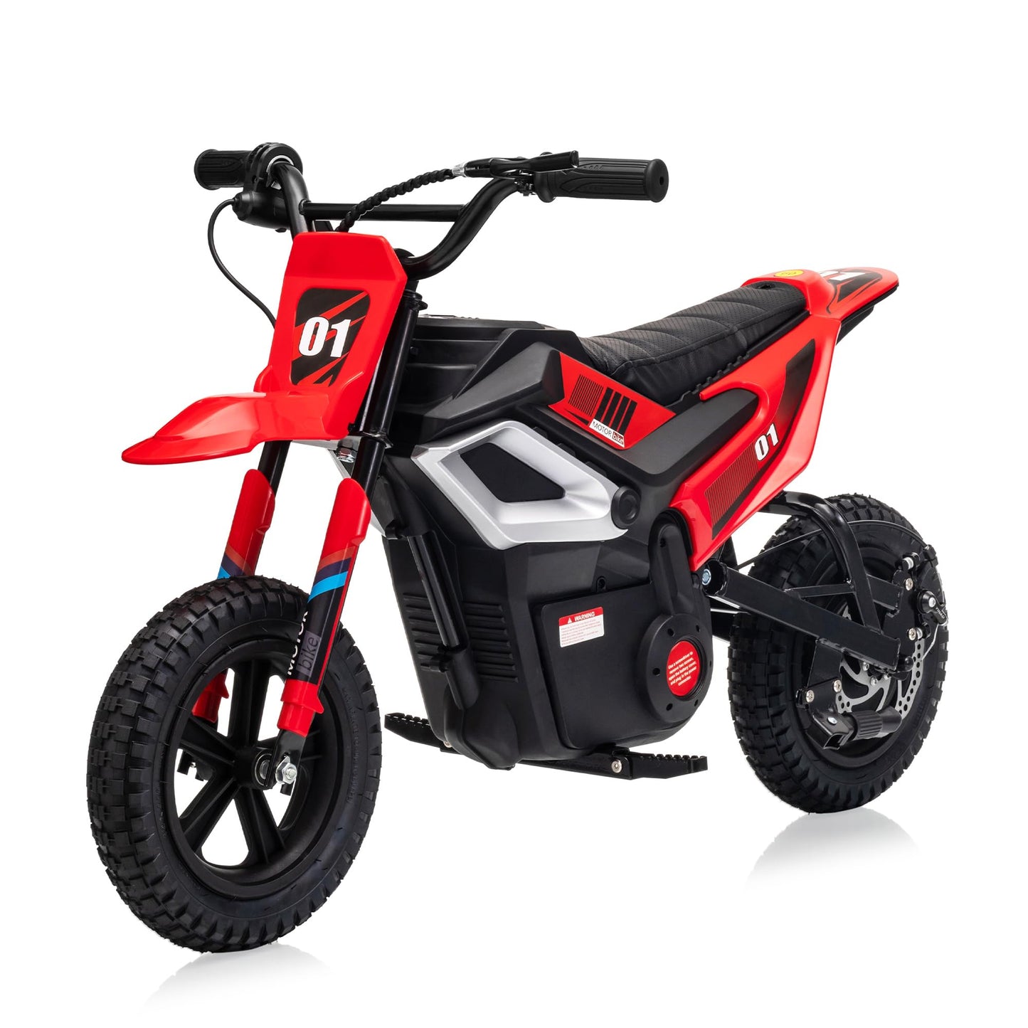 Electric Dirt Bike for Kids 10-12 Years, 350W Motor 14MPH Off-Road Motorcycle, 24V 7AH Battery 12" Fat Tire Suspension, 130lbs Max Load Mini Dirtbike for Teens Boys Girls