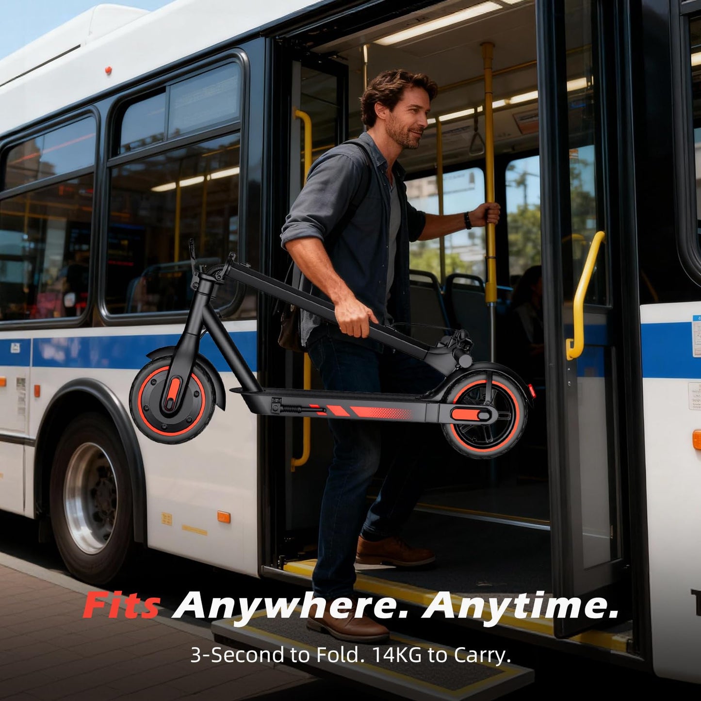 ApexSurge Electric Scooter for Adults, 10" Tires, 500W Powerful Motor and Max 21 Miles Long Range, Top Speed 25Mph, Dual Brake Stystem E Scooter, Lightweight and Foldable, APP Control, Max Load 265Lb