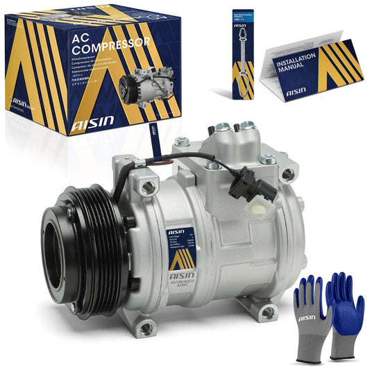AISIN AFTERMARKET ACCBM-00513 Air Conditioner AC Compressor - Compatible with BMW 323i 323is 325 325i 325is 325iX 328i 328is 525i 530i 540i 740i 850i M3 E30 E31 E32 E34 E36