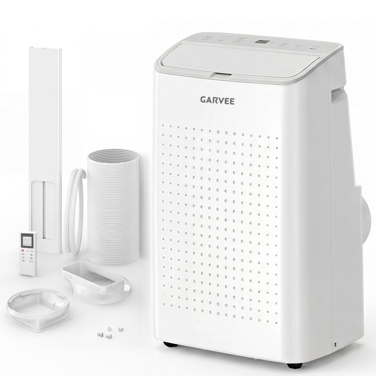 Garvee 1,4000 BTUs Portable Air Conditioner for 750 Sq.Ft Max.Portable AC Unit with Dehumidifier, Fan, Sleep, 24H Timer&Installation Kit, DOE Certified, Ceer 7.7,48dB,Remote Control,1115W,Grey