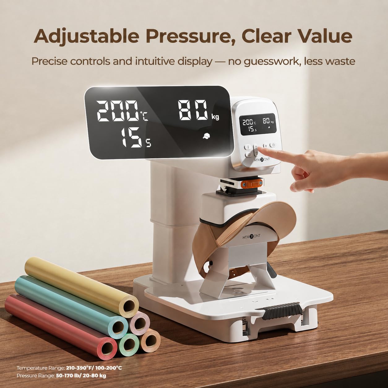 HTVRONT Auto Heat Press Machine - A100 3 in 1 Auto Heat Press 12X10 with Adjustable Pressure, Heats Up Fast & Evenly Sublimation Heat Press Machine for T Shirts, Mugs and Hats