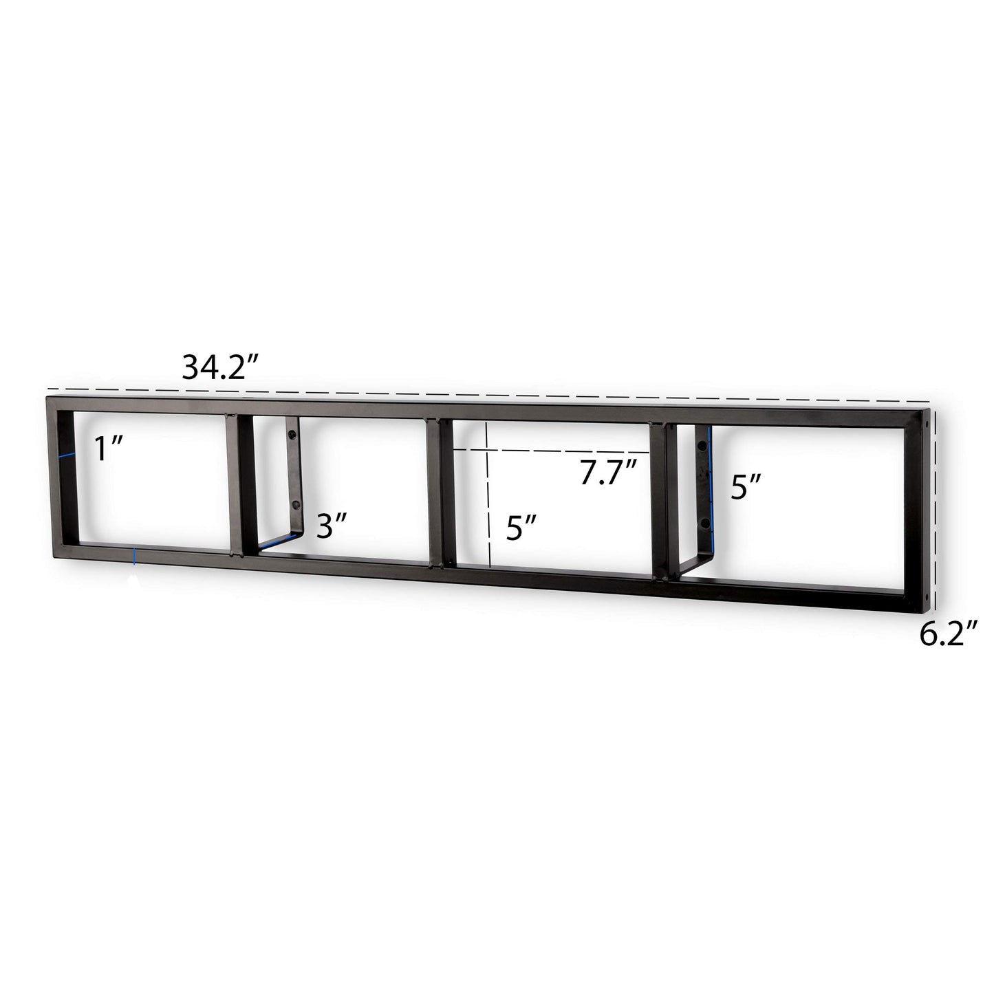 You Have Space Black Floating Shelves for Wall, 34 Inch Video Games CD DVD Storage Shelves, Cube Storage Organizer Shelf Set of 5