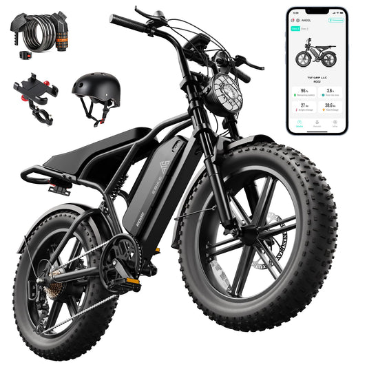 TST Electric Bike for Adults 1500W Peak 20" Fat Tire All- Terrain E-Bike 60 Miles Electric Dirt Bike - 48V 15 AH Battery Tested to Safety Tested to UL 2849 Powered Electric Bicycle