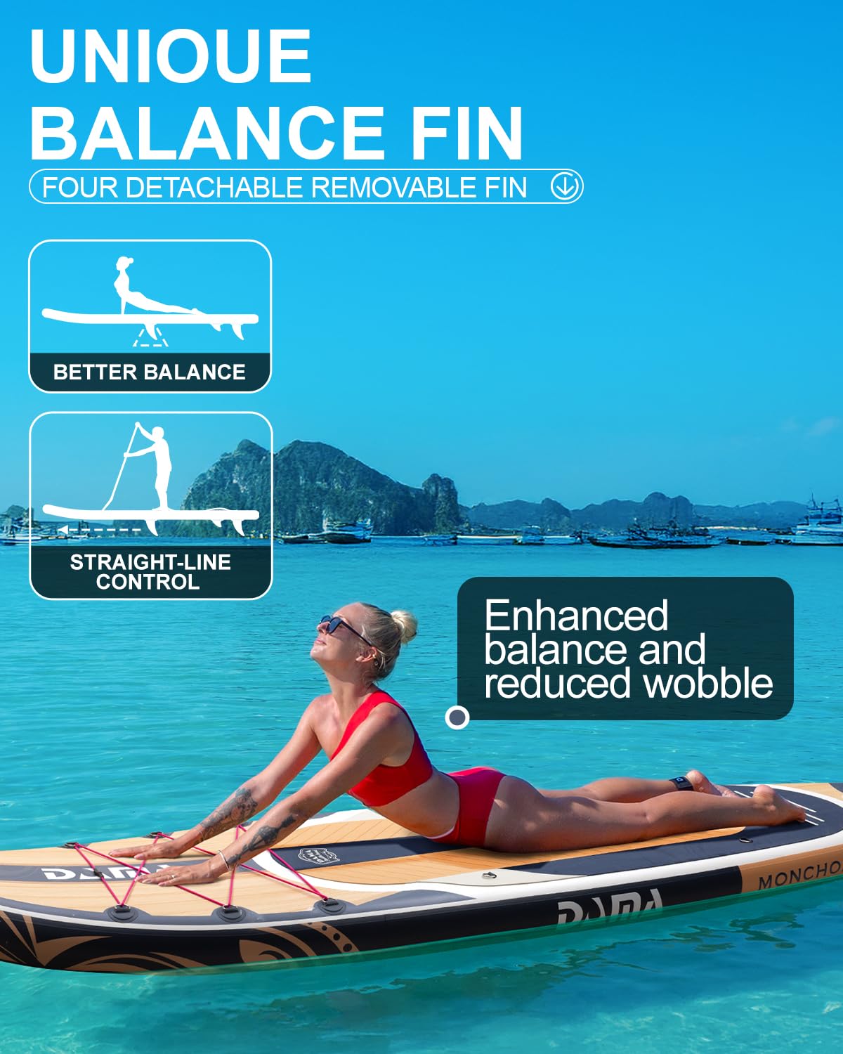 DAMA 11'*34"*6" Stand Up Paddle Board, Inflatable Paddle Board,Inflatable Paddle Boards for Adults w/a Wide, Smooth and Non Slip Deck, Versatile Styles, Suitable for Adults