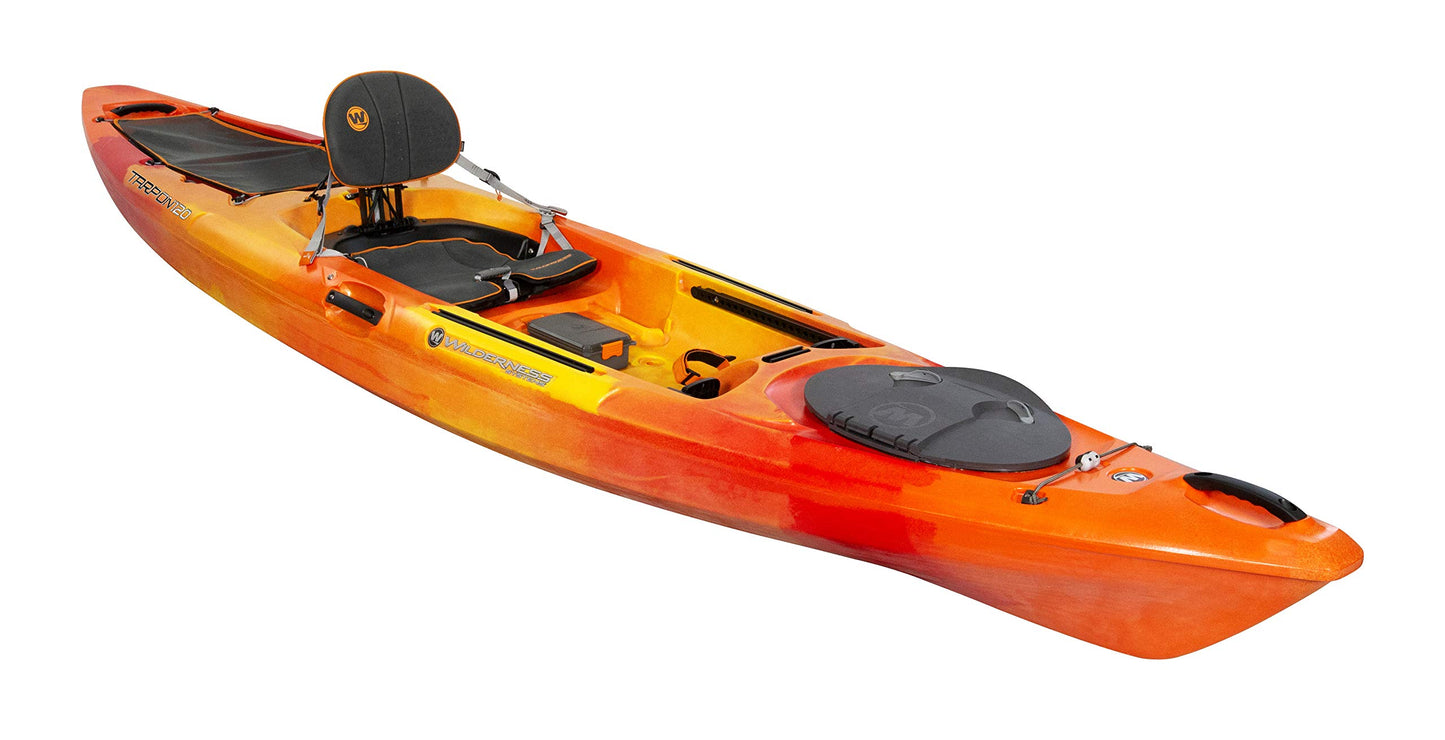 Wilderness Systems Tarpon 120 - Sit on Top Fishing Kayak - Premium Angler Kayak - Adjustable and Designed Seat - 12.3 ft - Sunset