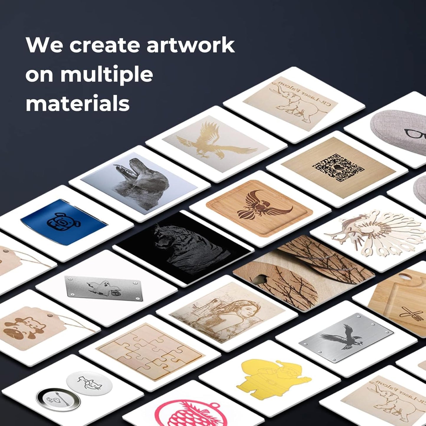 Creality Falcon 5W Laser Engraver, with Honeycomb Laser Bed 500x500mm, 10000mm/min, 72000mW High-Precision Laser Cutter for Wood, Acrylic, Pre-Installation and Out-of-The-Box