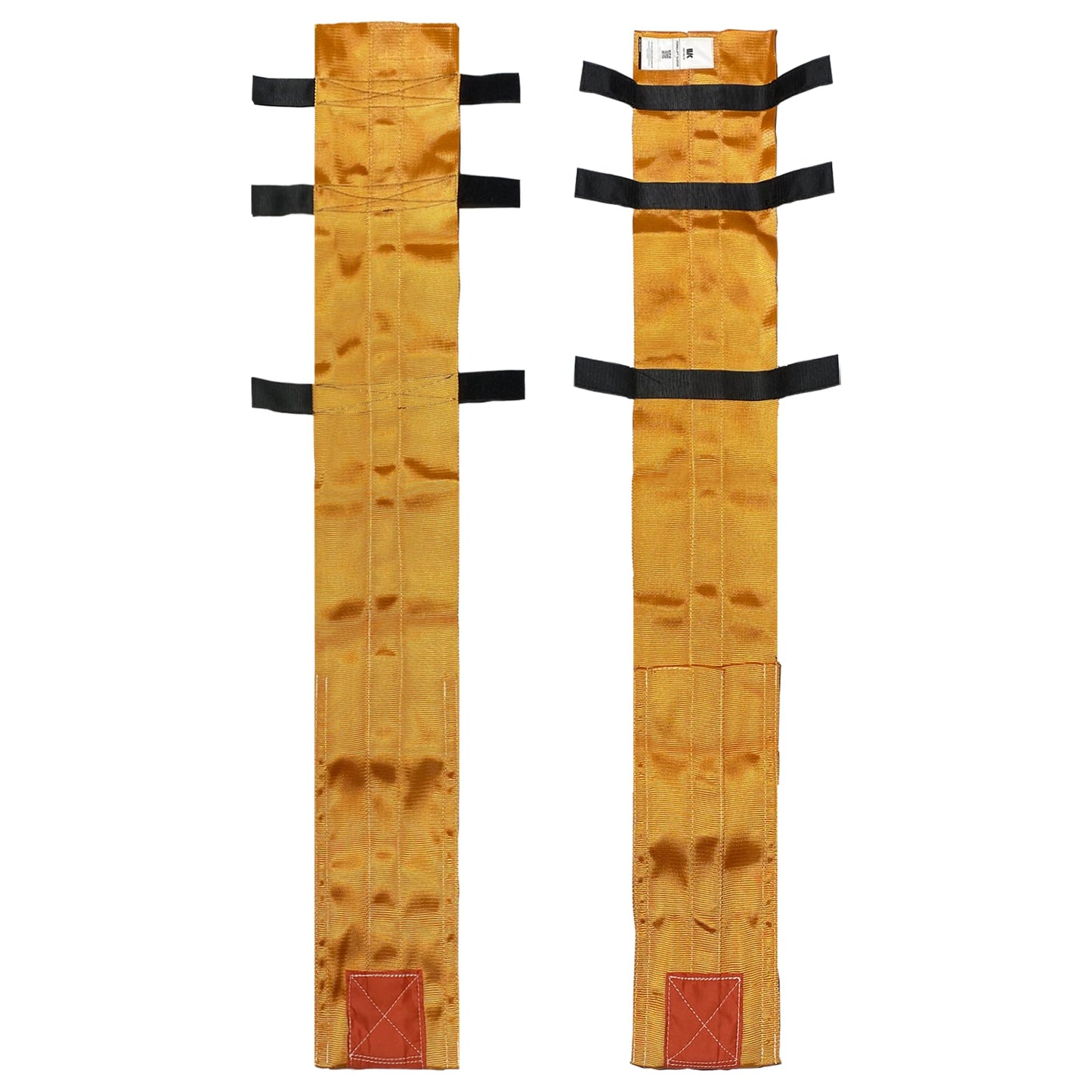 "Fork Tender" Forklift Fork Covers for Delicate Load Handling, Heavy Duty Hi Vis Nylon Protective Sleeve, Fits Forks 3"-6" Wide (42"-48" Long Forks)