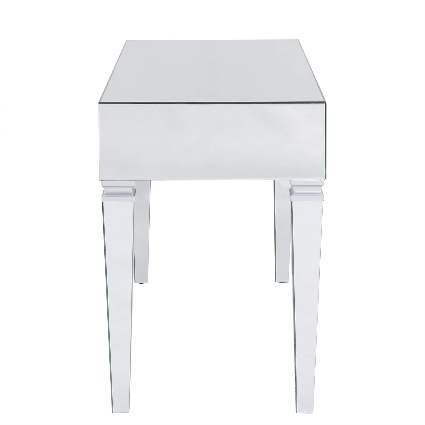 SEI FURNITURE Darien Mirrored Desk, Silver