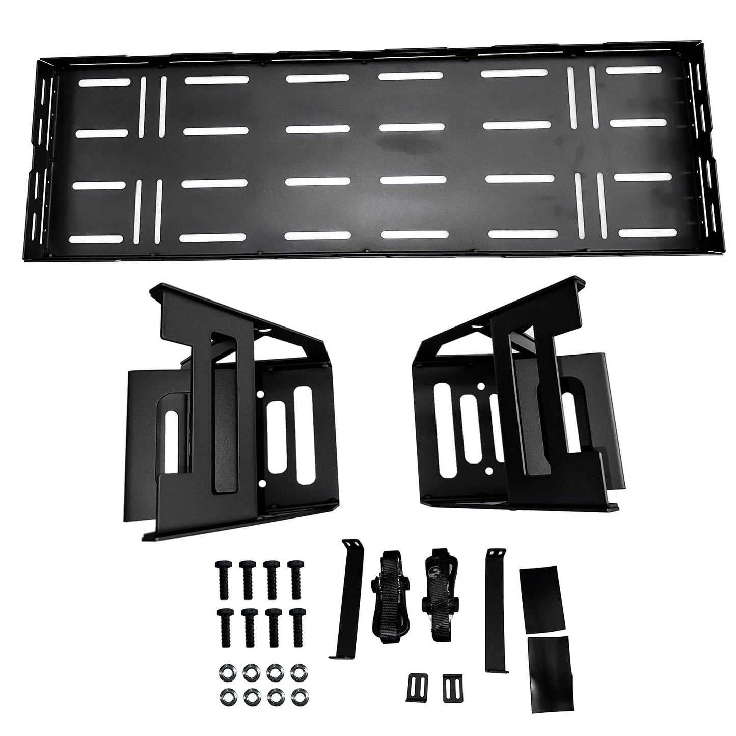 Flynsu 30-40" Spare Tire Cargo Basket Storage Tray Replacement for Jeep Wrangler JK JL TJ YJ CJ Ford Bronco SUV
