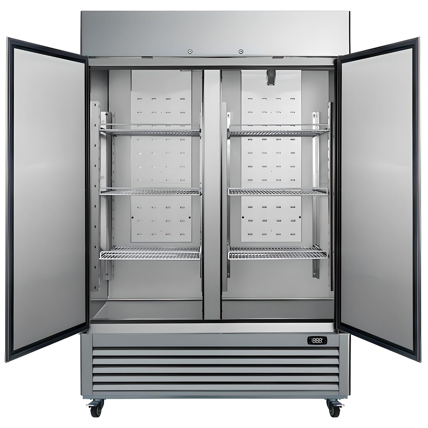 Kenmore Commercial Freezer – Upright Convertible Refrigerator, Frost Free, Congelador For Restaurant Industrial Use, Cafe, Shop, Reach-In Full-Size 49 Cu.ft Stainless Steel