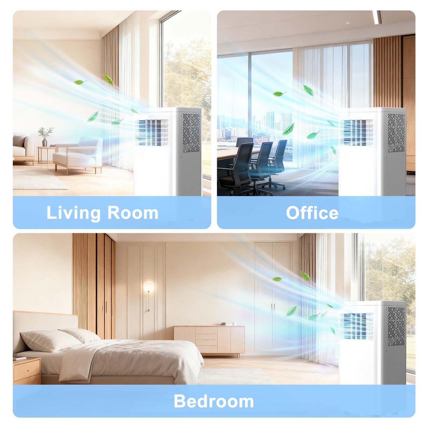 Antarctic Star Portable Air Conditioner 8,050 BTU for Rooms up to 450 Sq. Ft, 4 Modes Portable AC Unit with Cooling, Dehumidifier, Fan & Sleep, Remote Control, 24H Timer & Window Kit for Bedroom