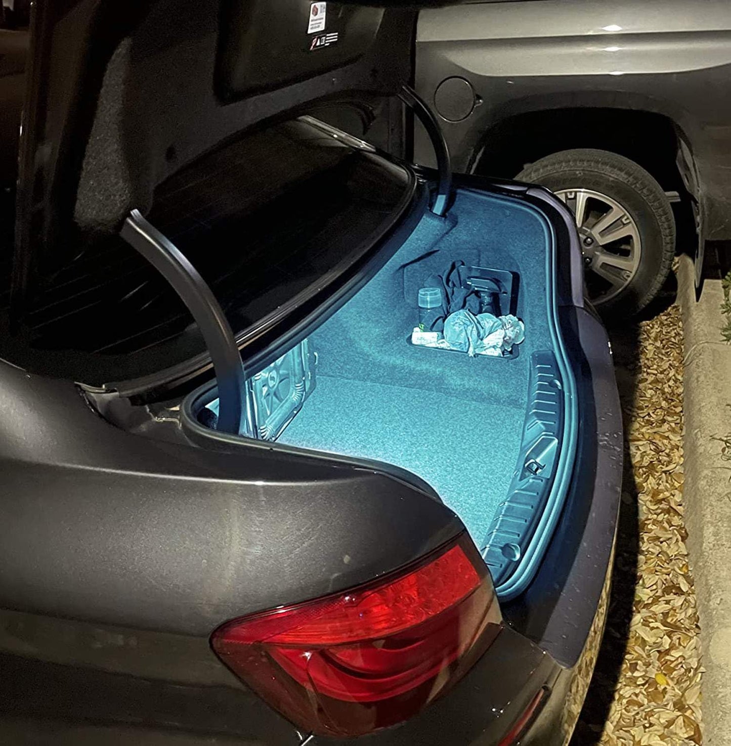 iJDMTOY LED Trunk Cargo Light Assembly for BMW 3 5 6 7 Series X1 X5 MINI, 2W Aqua Ice Blue, CAN-Bus Error Free