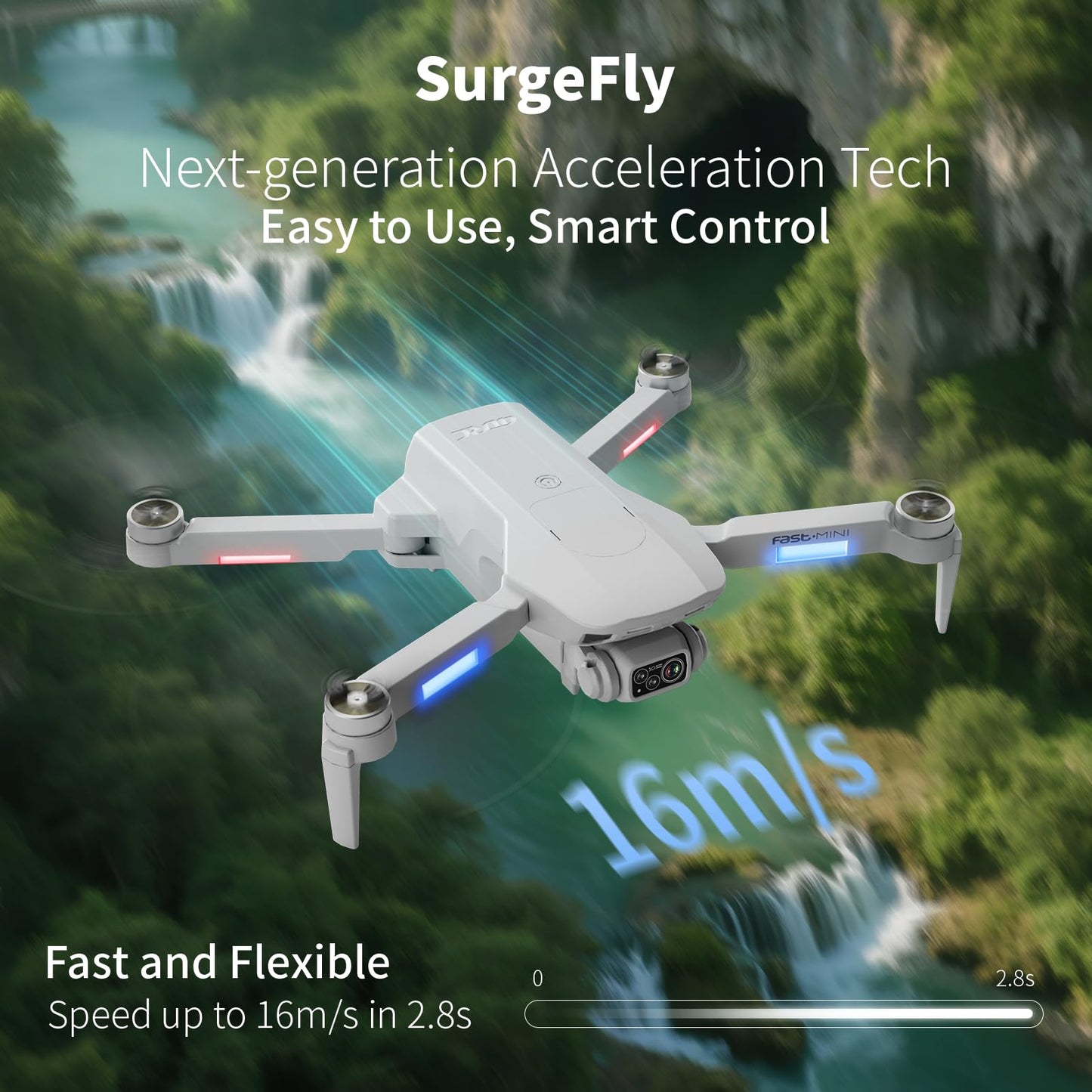 4DF8 GPS Drone with 4K HD Camera, White, 5GHz FPV Transmission, 4.5" LCD Screen on Controller,60 Min Flight Time, Brushless Motor, for Beginners,32GB memory card