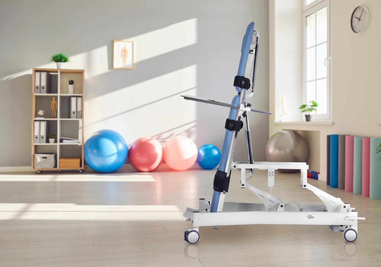 Vivacomfort Tilting Power Hi-Lo Rehab Therapy Table, Chiropractor Medical Exam Table, 485 lbs Weight Capacity