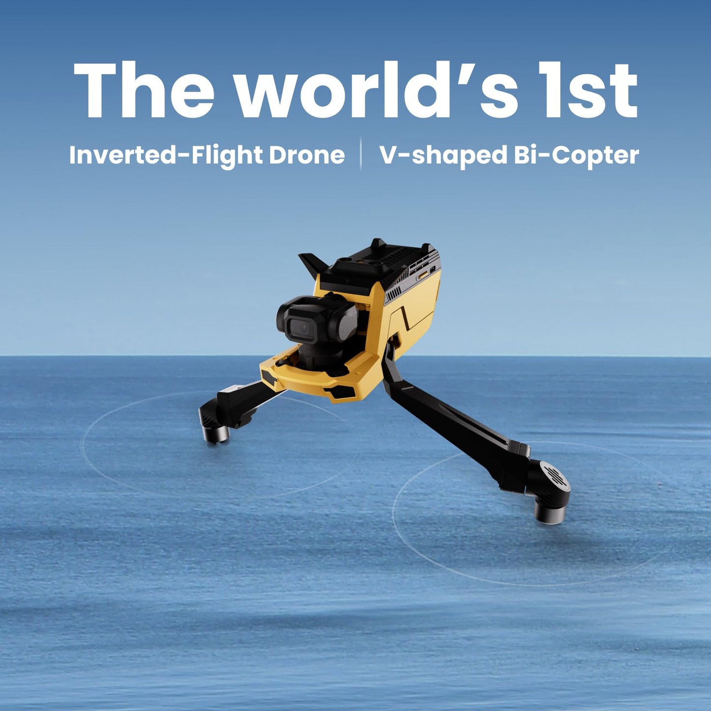 Drones with Camera for Adults 4K, VCOPTER Falcon Mini Bi-Copter Design, Inverted Flight Capability, Max Speed 16m/s, 10000 ft Video Transmission, 1 Battery for 34-Min Max Flight Time, 249g
