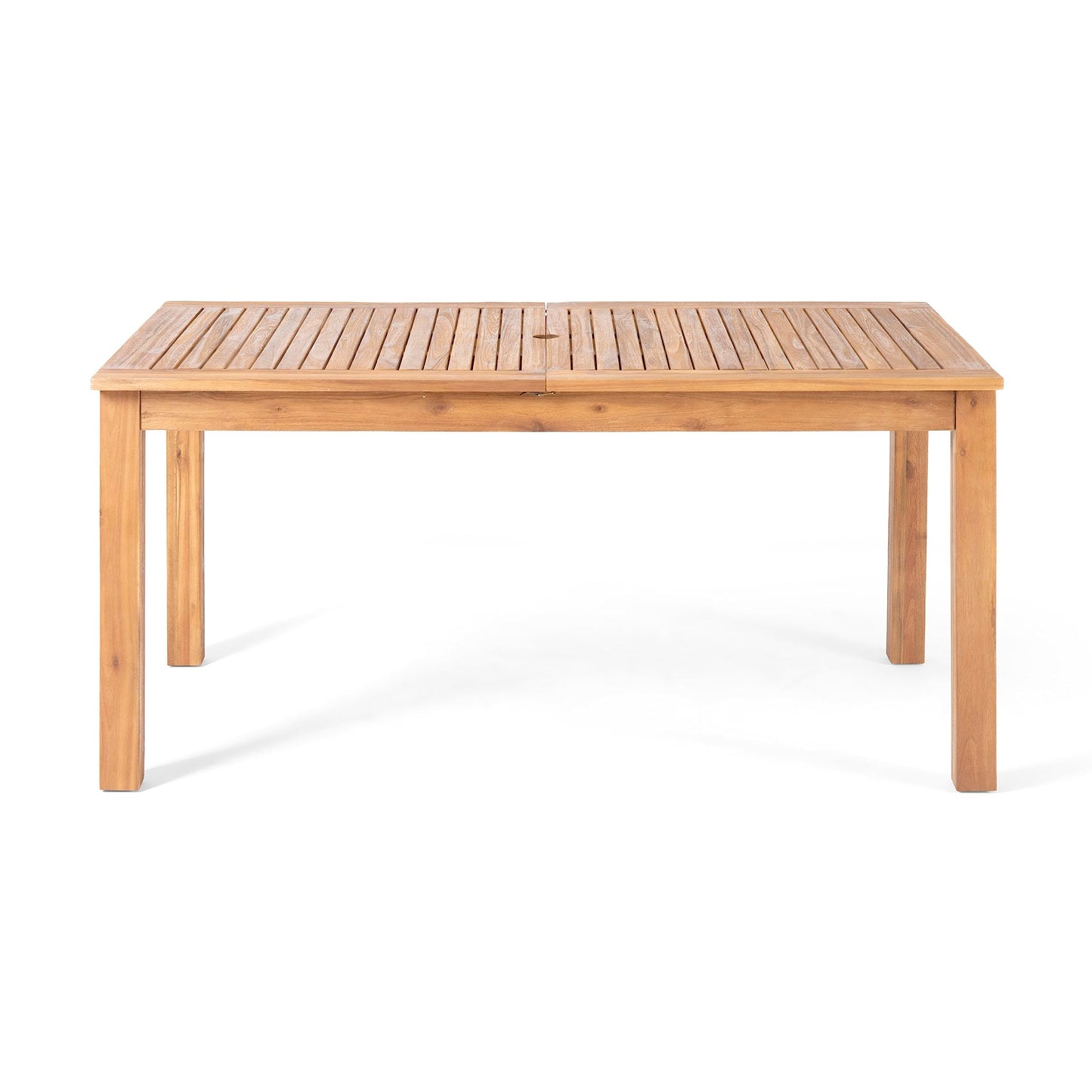 Christopher Knight Home Elmar Outdoor 9 Piece Acacia Wood and Wicker Expandable Dining Set, 22.1 "W x 23.5 "D x 32.75 "H, Sandblasted Natural Brown + Multibrown + Cream